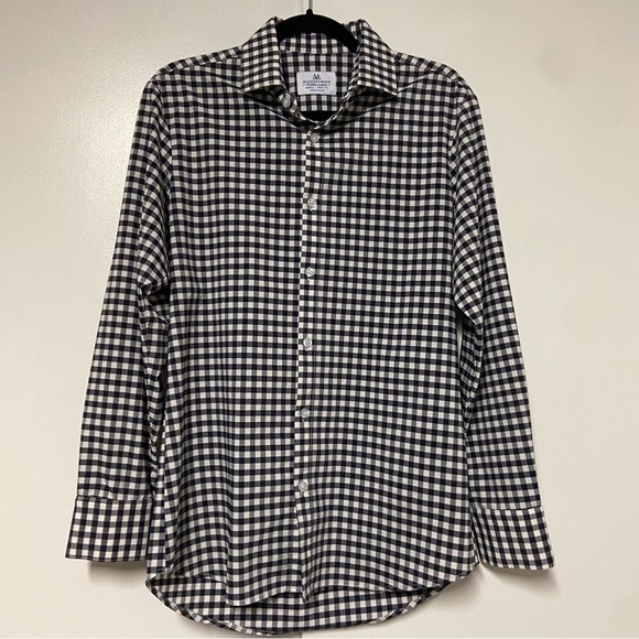 Mizzen+Main Other - Mizzen + Main Blue plaid check Trim fit dress shirt Size Small